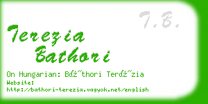 terezia bathori business card